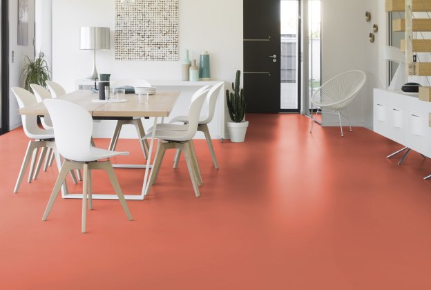 Akustiline PVC Gerflor Taralay Impression Acoustic 1091 Uni Matt Corail punane_2