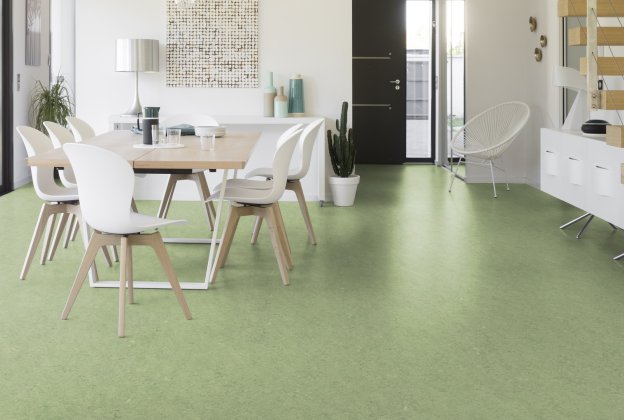 Linoleum Gerflor Acoustic Plus Marmorette 0130 Antique Green roheline_2