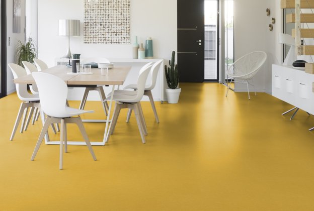 Linoleum Gerflor Colorette 0001 Banana Yellow kollane_2