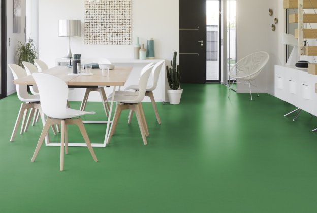 Linoleum  Gerflor Colorette 0006 Vivid Green roheline_2