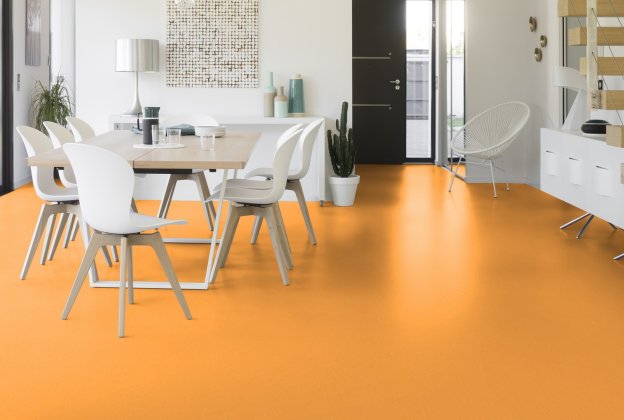 Linoleum Gerflor Colorette 0171 Sunrise Orange oranž_2