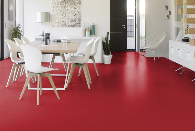 Linoleum Gerflor Lino Art 0015 Glaring Red punane_2