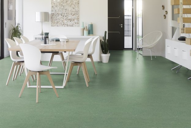 Linoleum  Gerflor Marmorette 0043 Leaf Green roheline_2