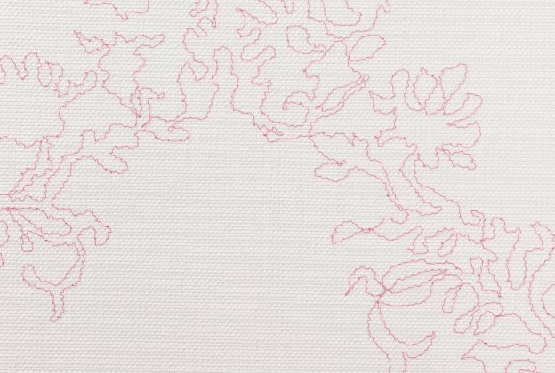 Tekstiiltapeet Vescom Xorel Silhouette Embroider 2531.01 roosa_1