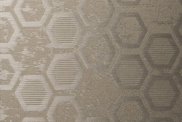 Tekstiiltapeet Vescom Polyester (FR) Hexagon 2614.22 beeź _1