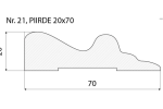 Piirdeliist 21- 20 x 70 mm, tamm, mänd, valge  _4