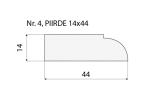 Piirdeliist 4 - 14 x 44 mm, tamm, mänd, valge  _4