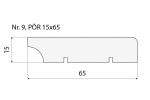 Põrandaliist nr 9 - 15 x 65 mm tamm, mänd, valge   _4