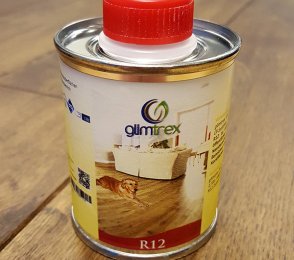 Slip-resistant oil wax additive for wooden stairs.