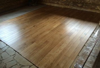 Oak floor of a private house